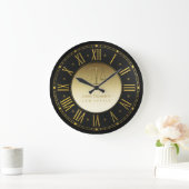 RECHTSANWALT AN GESETZ | goldenes Personalizable Große Wanduhr (Zuhause)