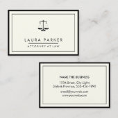 Rechtsanwalt an Gesetzesschlichtem einfachem Visitenkarte (Vorne/Hinten)