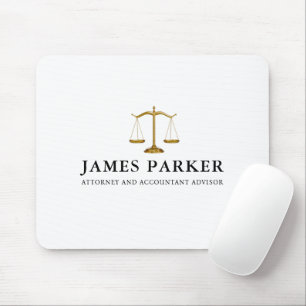 Rechtsanwalt Anwalt Classy White Mousepad