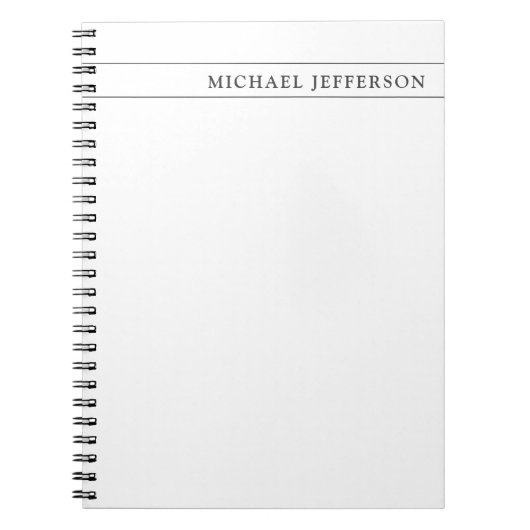 Rechtsanwalt/-anwältin Beruf Schwarz Weiß Consulta Notizblock (Vorderseite)