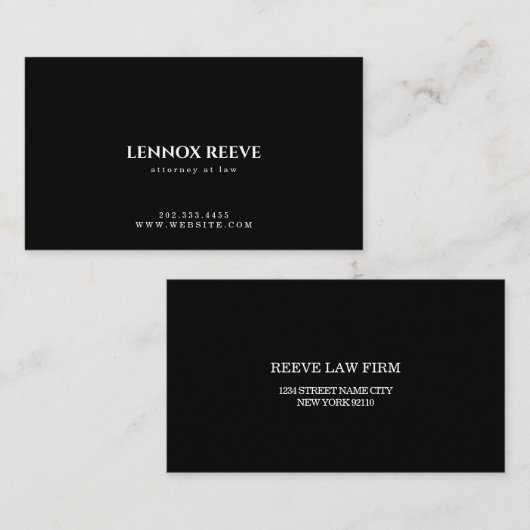 Rechtsanwalt, Anwaltskanzlei, Anwaltskanzlei, Visi Visitenkarte (Vorne/Hinten)