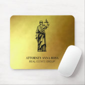 *~* Rechtsanwalt AP15 Rechtsanwalt Gold Blind Mousepad (Mit Mouse)