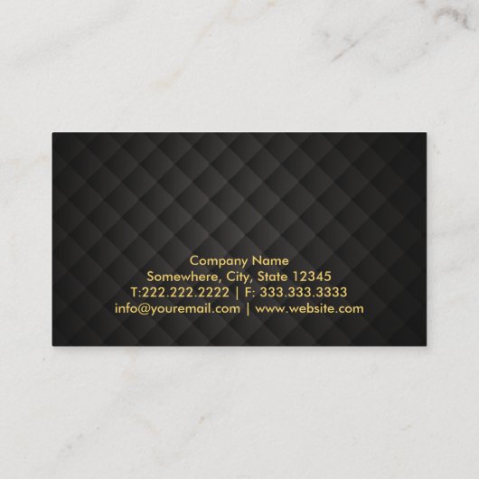 Rechtsanwalt bei Law Gold Laurel Justice Scale Visitenkarte (Rückseite)