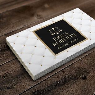 Rechtsanwalt bei "Law Luxury Quilted" Visitenkarte