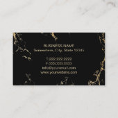 Rechtsanwalt bei Law Trendy Turquoise & Gold Visitenkarte (Rückseite)