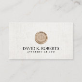 Rechtsanwalt bei Notary Public Elegante Visitenkarte (Vorderseite)