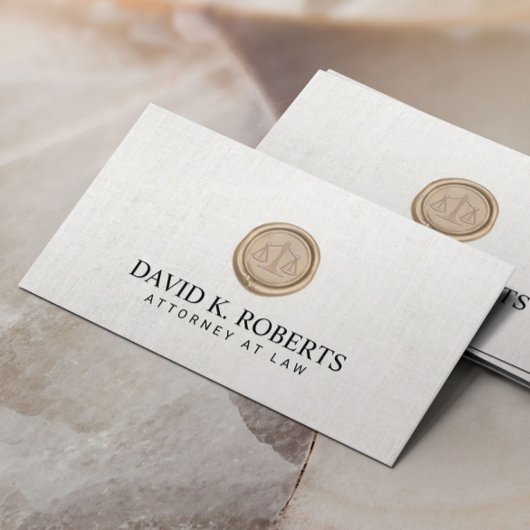 Rechtsanwalt bei Notary Public Elegante Visitenkarte