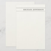 Rechtsanwalt Beruf Rechtsberater Schwarz Weiß Briefpapier (Vorne/Hinten)