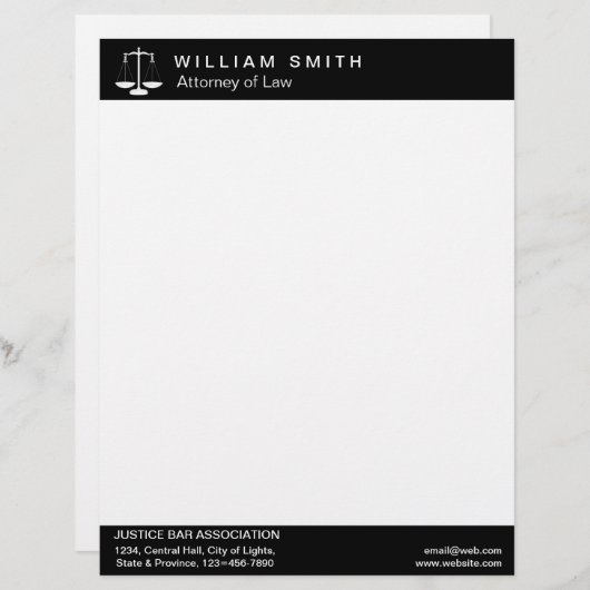 Rechtsanwalt Beruflich Briefbogen (Vorne/Hinten)