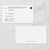 Rechtsanwalt | BERUFLICH Visitenkarte (Vorne/Hinten)