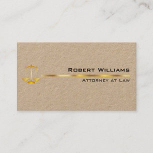 Rechtsanwalt Berufliche, einfache Goldrecht-Rechts Visitenkarte
