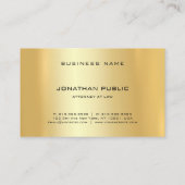 Rechtsanwalt Berufliches Gold Template Law Visitenkarte (Rückseite)