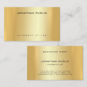 Rechtsanwalt Berufliches Gold Template Law Visitenkarte (Vorne/Hinten)