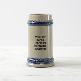 Rechtsanwalt-Bier Stein: Während hierin… Bierglas
