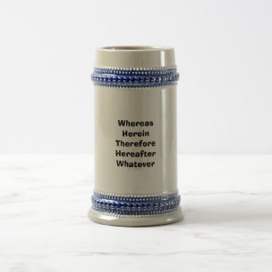 Rechtsanwalt-Bier Stein: Während hierin… Bierglas
