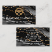 Rechtsanwalt Black Agate Visitenkarte (Vorne/Hinten)
