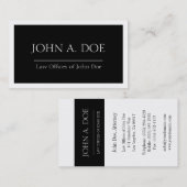 Rechtsanwalt Black Banner - Verfügbarer Briefkopf Visitenkarte (Vorne/Hinten)