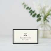 Rechtsanwalt Black Scale Beruflich Visitenkarte (Stehend Vorderseite)