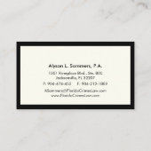 Rechtsanwalt Black Scale Beruflich Visitenkarte (Rückseite)