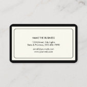 Rechtsanwalt Black Scale Beruflich Visitenkarte (Rückseite)