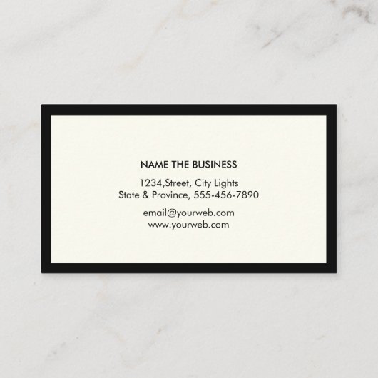 Rechtsanwalt Black Scale Beruflich Visitenkarte (Rückseite)