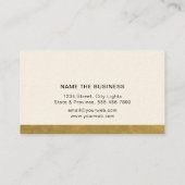 Rechtsanwalt Black Scale Gold Classic Visitenkarte (Rückseite)