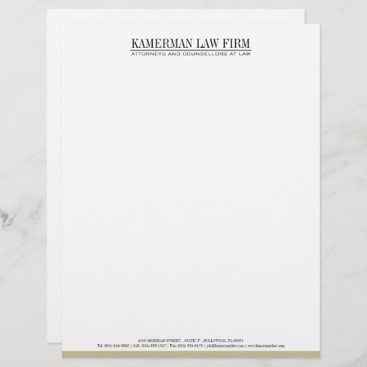 Rechtsanwalt Briefkopf (Vorne/Hinten)