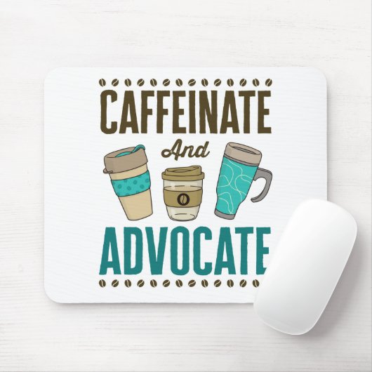 Rechtsanwalt Caffeinate Mousepad (Mit Mouse)