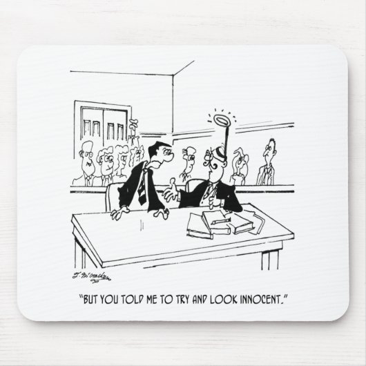 Rechtsanwalt-Cartoon 5299 Mousepad (Vorne)