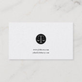 Rechtsanwalt | Classic Lawyer Business Card Visitenkarte (Rückseite)