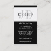 Rechtsanwalt D Strip W/W Visitenkarte (Rückseite)