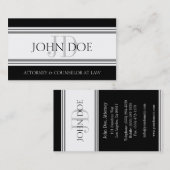 Rechtsanwalt D Stripes W/W Visitenkarte (Vorne/Hinten)