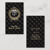 Rechtsanwalt der Luxusanwaltskanzlei Dark Visitenkarte (Vorne/Hinten)