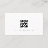 Rechtsanwalt Einfach Moderne Professionelle QR-Cod Visitenkarte (Rückseite)