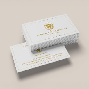 Rechtsanwalt-Einfaches benutzerdefiniertes Logo Visitenkarte