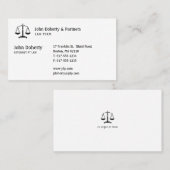 Rechtsanwalt | Elegant Black Visitenkarte (Vorne/Hinten)