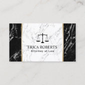 Rechtsanwalt Elegant Marble Beruflich Visitenkarte (Vorderseite)