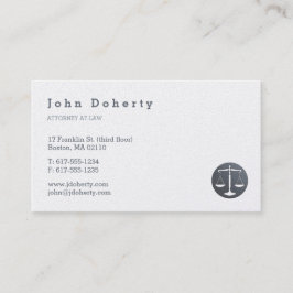 Rechtsanwalt | Elegant Platinum Visitenkarte