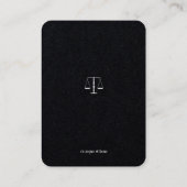 Rechtsanwalt | Elegante Klasse Visitenkarte (Rückseite)