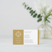 Rechtsanwalt | Elegante Scales Gold Visitenkarte (Stehend Vorderseite)