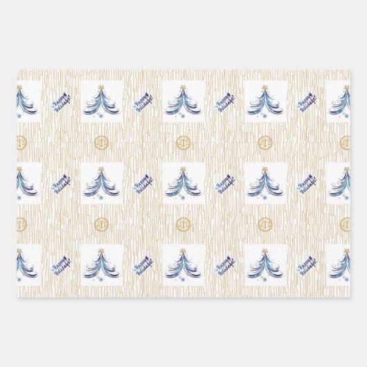 Rechtsanwalt - Eleganter Weihnachtsbaum Geschenkpapier Set (Vorderseite 3)