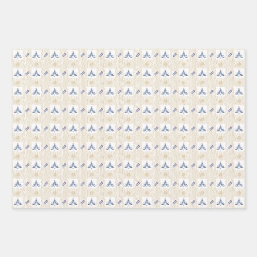 Rechtsanwalt - Eleganter Weihnachtsbaum Geschenkpapier Set (Vorderseite)