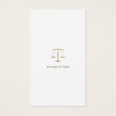 Rechtsanwalt | Elegantes Gold (Rückseite)