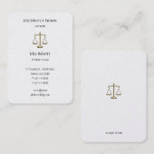Rechtsanwalt | Elegantes Gold Visitenkarte (Vorne/Hinten)