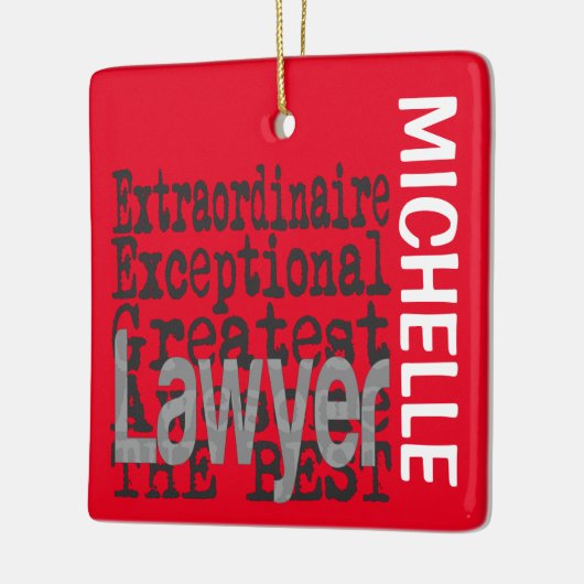 Rechtsanwalt Extraordinaire CUSTOM Keramikornament (Links)