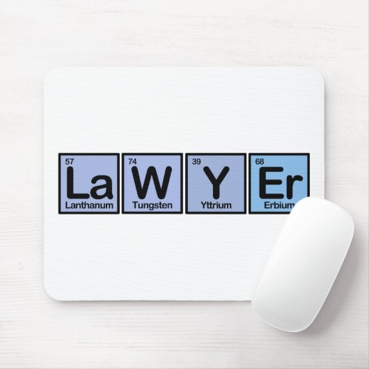 Rechtsanwalt gemacht von den Elementen Mousepad (Mit Mouse)