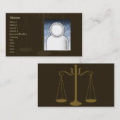Rechtsanwalt - Geschäft Visitenkarte (Vorne/Hinten)