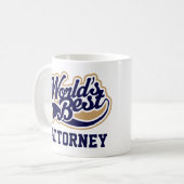Rechtsanwalt Geschenk Welten Bester Anwalt Kaffeetasse (Vorderseite Links)