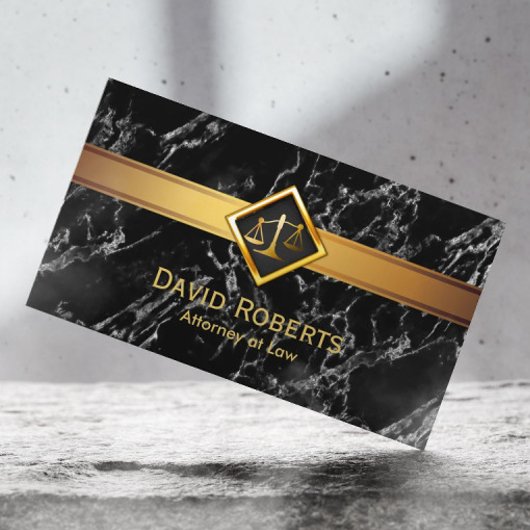 Rechtsanwalt Gold Justice Scale Anwalt Moderne Mar Visitenkarte