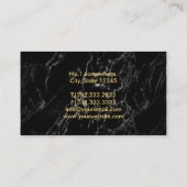 Rechtsanwalt Gold Justice Scale Anwalt Moderne Mar Visitenkarte (Rückseite)